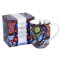Oscardo - Tasse porcelaine « Bear » de John Rombough - 485 ml-Design d’art autochtone - Ours par John Rombough, artiste déné chipewyan, œuvre des Premières Nations célébrant le patrimoine culturel et les traditions
