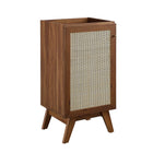 Modway - Soma 18" Armoire de toilette de salle de bain (lavabo non inclus) - Noyer-MDF et panneau de particules