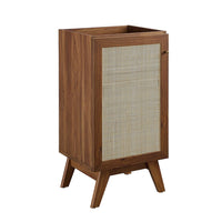 Modway - Soma 18" Armoire de toilette de salle de bain (lavabo non inclus) - Noyer-MDF et panneau de particules