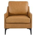 Modway - Corland Cuir Fauteuil - Tan-Capacité de poids : 331 lb