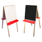 Crestline - Chevalet double pour enfant - noir-Ce chevalet est doté d'un tableau noir sans plomb d'un côté et d'un tableau blanc effaçable à sec de l'autre.