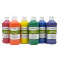 Handy Art - Peinture primaire lavable au doigt - Pinte - Ensemble de 6-Les couleurs vives sont lisses et crémeuses