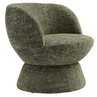 Modway - Vesta Tissu chenille Rembourré Chaise pivotante - Basil-Chaise d’accent en tonneau