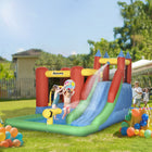 Outsunny - Château gonflable pour enfants, jouets gonflables, piscine, toboggan aquatique, trampoline avec gonfleur - 10,8 pi L x 8 pi l x 7 pi H - multicolore-Gonflage rapide pour gagner du temps 