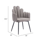 Zuo - Noosa Chaise de salle à manger - Gris - Ensemble de 2-6