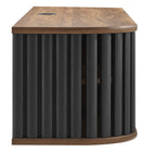 Modway - Fortitude 63 po fixé au mur Meuble TV, Noir noyer-Supporte la télévision jusqu’à 70"