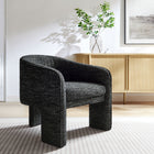 Modway - Greer Tissu Boucle Rembourré Fauteuil d’accent - Charbon de bois-Rembourrage en mousse dense