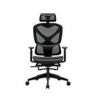 Chaise de bureau ergonomique à dossier haut réglable TygerClaw-Dossier haut, dossier en maille et coussin pour un confort amélioré pendant de longues périodes d'utilisation