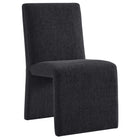 Modway - Emory Tissu tapis Fauteuil d’appoint de salle à manger in Ébène-Chaise pantoufle polyvalente