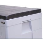 Dura Housewares - coffre de rangement Deck - 18 P x 22,8 H x 46 L - Gris-Dimensions du produit:18 P x 22,8 H x 46 L 