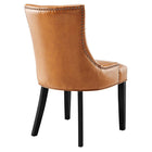 Modway - Regent Touffe Cuir végane Chaise à manger - Tan-Capacité de poids de la chaise : 286 lb.