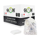 Globe Commercial - Sacs poubelle résistants pour poubelles - 89 cm x 127 cm - Transparent - Paquet de 125-Le dessus ouvert peut être attaché facilement