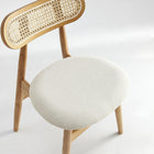 Manhattan Comfort - Lot de 4 chaises de salle à manger Colbert 44,5 cm style industriel chic, rembourrées, coloris Nature et Avoine-19,09 po L x 23 po l x 29,92 po H