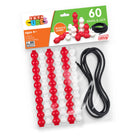 Junior Learning - 60 cubes de perles et lacets - Lot de 61-Complète parfaitement notre gamme Mathcubes, offrant une extension transparente pour des expériences d'apprentissage plus variées