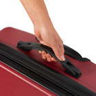 Air Canada - Jasper Valise de Cabine Rigide Pivotante de 20 po - Rouge-L'intérieur entièrement doublé inclut un séparateur zippé, des sangles de compression, une poche en filet zippée, et 2 poches à chaussures
