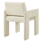 Modway - Daven Tissu Chaise de salle à manger rembourrée in Écru-Assemblée requise