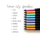Zebra − Sarasa Clip Decoshine Gel Stylo rétractable − violet-Gel violet