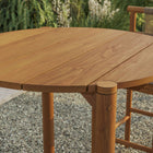 Modway - Eleni Rond 35 po Terrasse extérieure Bois teck Bar Table - Naturel-Sièges deux