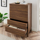 Modway - Render 5 tiroirs Poitrine, Noyer-Tiroirs Full Glide