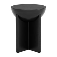 Zuo - Tume Table d’appoint - Noir-Bois de manguier peint offrant chaleur naturelle et élégance raffinée