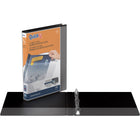 Reliure à anneaux View QuickFitMD 5/8 po AR-noir, Paquet de 6-Anneau rond, 3 anneaux, non verrouillable