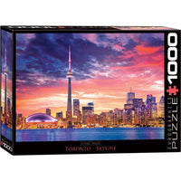 Eurographics - Casse-tête de la ligne d’horizon de Toronto - 1000 pièces-Carton recyclé