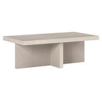 Hudson&Canal - Table basse rectangulaire Boden (112 cm de largeur) - Blanc aulne-Un design scandinave contemporain pour votre salon, votre bureau et plus encore