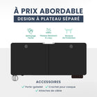 MotionGrey - Bureau debout électrique réglable Ergo2 avec réglages de mémoire - 55 po x 24 po, plateau noir, cadre noir-8