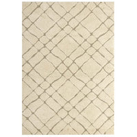 Modway - Jubilant Mémor Géométrique Abstrait de Vérone Tapis de 5 pi l x 8 pi L - Crème et beige-Tapis Abstract Geometric Shag de Verona