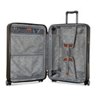Ricardo Beverly Hills - Montecito 2.0 Moyen Valise Rigide de 25 po  - port USB - Graphite-Poignées de transport supérieure et latérale avec prise de transport inférieure - Facilitent le levage, le transport et le chargement de la valise sous différents angles