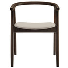 Modway - Henry Cuir et bois véganes Chaise à manger - Pierre-8