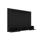Manhattan Comfort - Centre de divertissement flottant Liberty 70,86 po style milieu du siècle moderne - Noir-Comprend 2 orifices pour la gestion des fils et des câbles