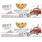 Abbye - biscuits artisanaux au chocolat au lait et caramel salé 140 g - paquet de 2-Préparés avec 28 % de beurre pour une saveur riche et gourmande
