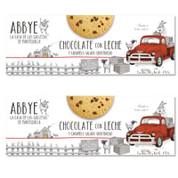 Abbye - biscuits artisanaux au chocolat au lait et caramel salé 140 g - paquet de 2-Préparés avec 28 % de beurre pour une saveur riche et gourmande
