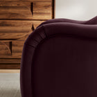 Modway - Compose Performance Velvet Chaise d’accent - Mûrier-Rembourrage en mousse dense