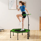 Soozier - Trampoline De Rebond 45 po Pour Adultes Avec Poignée Réglable À 3 Niveaux-Construit avec un cadre en acier supportant jusqu'à 264 lb pour des sauts en toute confiance  