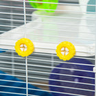 PawHut - Cage pour hamster 31 po L avec système de tubes tunnels - Noir-Couleur : noir, blanc