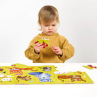 Banana Panda - Puzzle J'aime les chats, à partir de 3 ans-La boîte pratique avec poignée de transport est idéale pour ranger et emporter le puzzle en déplacement