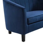 Modway - Prospect Chenal Touffé Performance Velvet Fauteuil - Marine-Tufting du chenal