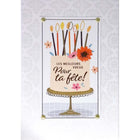 Rosedale Gold - Cartes De Souhaits Fête Générale 5-1/2 po x 8 po / Enveloppes - Paquet de 6 - Gâteau-Cartes de souhaits qualité boutique