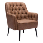 Zuo - Tasmania Fauteuil d’appoint - Brun vintage-Assemblage requis