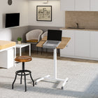 Seville Classics - 25,6 po W Chariot de bureau mobile inclinable à vérin pneumatique - Bois naturel-Le design est idéal pour tout type d espace comme les salles de classe les maisons les bureaux les studios les bibliothèques et les cabinets médicaux