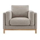 Modway - Roscoe Tissu Fauteuil - Étain-8