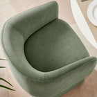 Modway - Verity Barrel Back Chenille Fauteuil à manger - Sage-Aucune assemblée requise