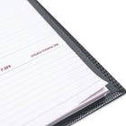 Brownline - 2027 agenda hebdomadaire CoilPro avec couverture rigide imitation lézard – 11 po x 8 1/2 po – noir-Noir