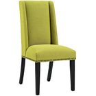 Modway - Baron Tissu Chaise à manger Ensemble de 2 - Herbe de blé-Rembourrage en mousse dense pour le confort