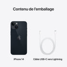 Apple - iPhone 14 6.1 po ecran Liquid Retina XDR, 128 Go, Minuit, Bell et Virgin Plus-Écran HDR