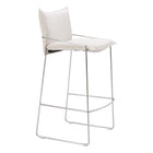 Zuo - Pola Tabouret de bar - Blanc-Support pour les bras