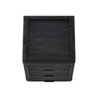 Manhattan Comfort - Ensemble de 2 tables de chevet modernes Evelyn 20" à 3 tiroirs - Gris charbon-Garantie limitée du fabricant de 30 jours