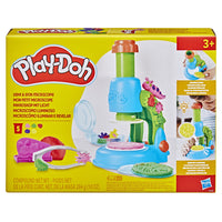 Play-Doh - Microscope magique-Jouons à un scientifique : Explorez et créez avec ce jouet play-doh doté d'un microscope ludique qui s'illumine vraiment (nécessite 3 piles aaa, non incluses)